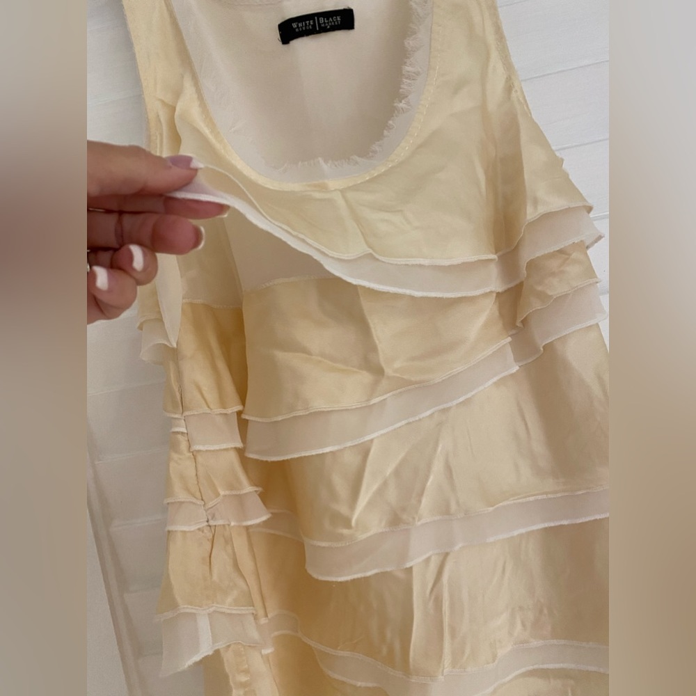 White House Black Market - Flowy Satin & Mesh Top - Medium